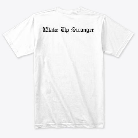 Old English Back Heather White T-Shirt Back