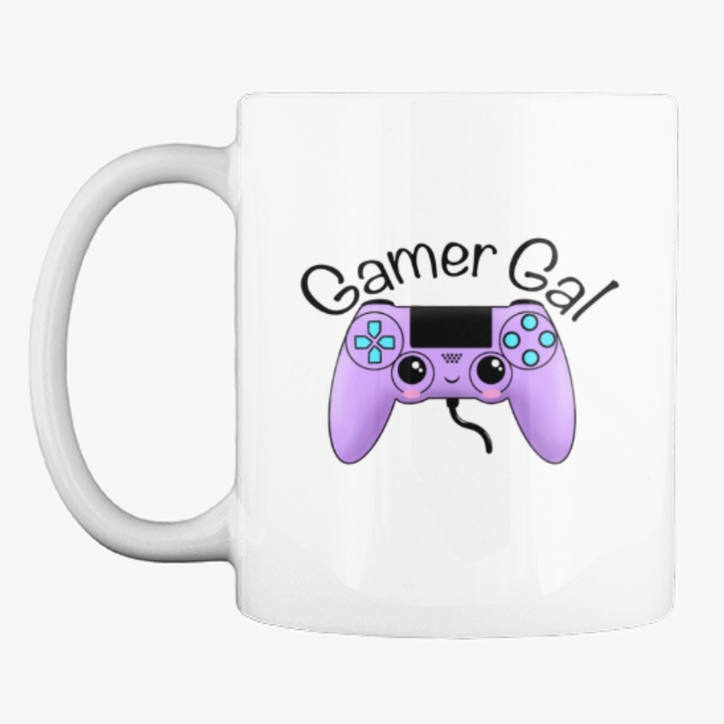 Gamer Gal With Cute Controller