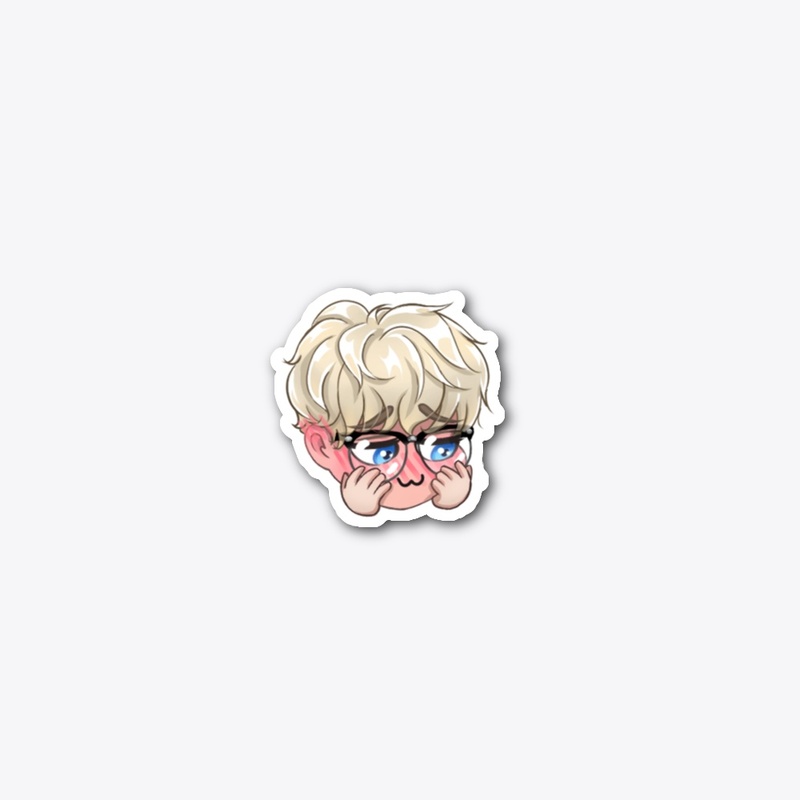Joshy Blushing Sticker