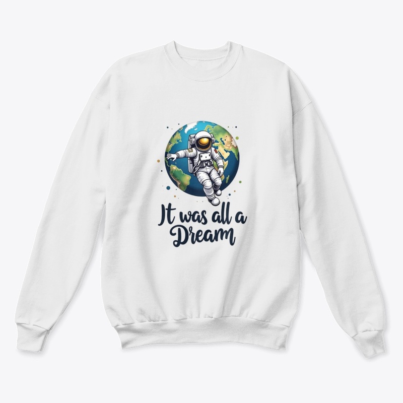 Astronaut Floating Over Earth Design