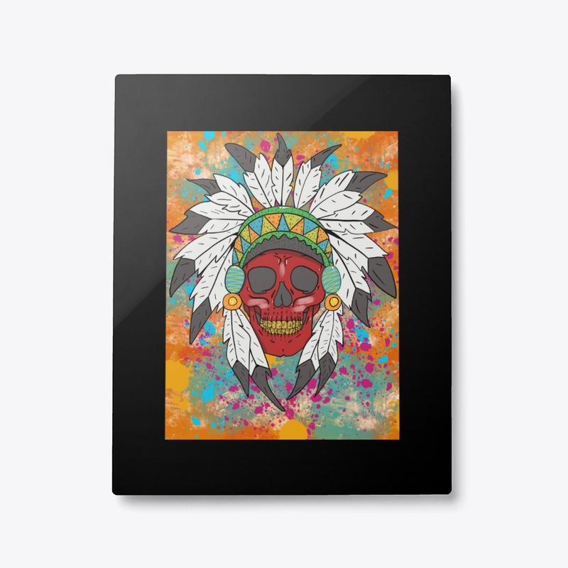 Cree Native Tribal Skull