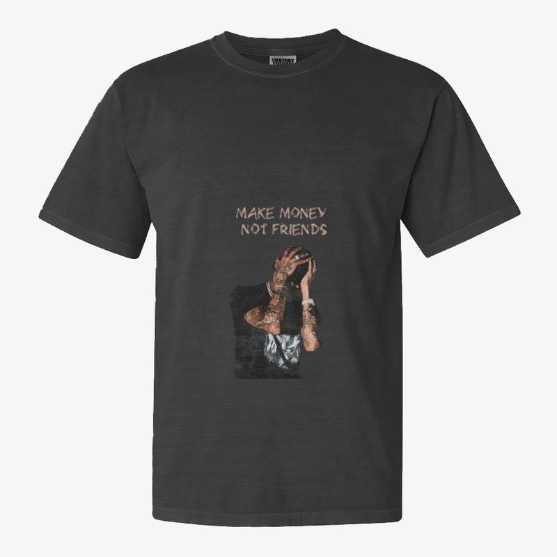 Make money not friends T shirt design 