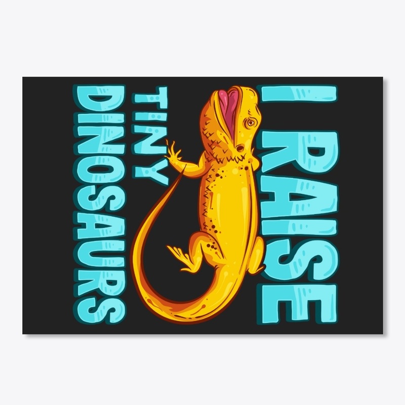 Bearded Dragon Lover Gift Tiny Dinosaurs