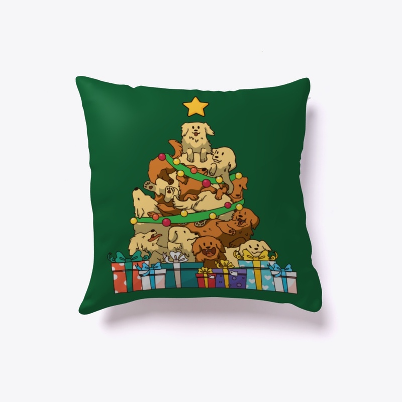 Golden Retriever Christmas Tree