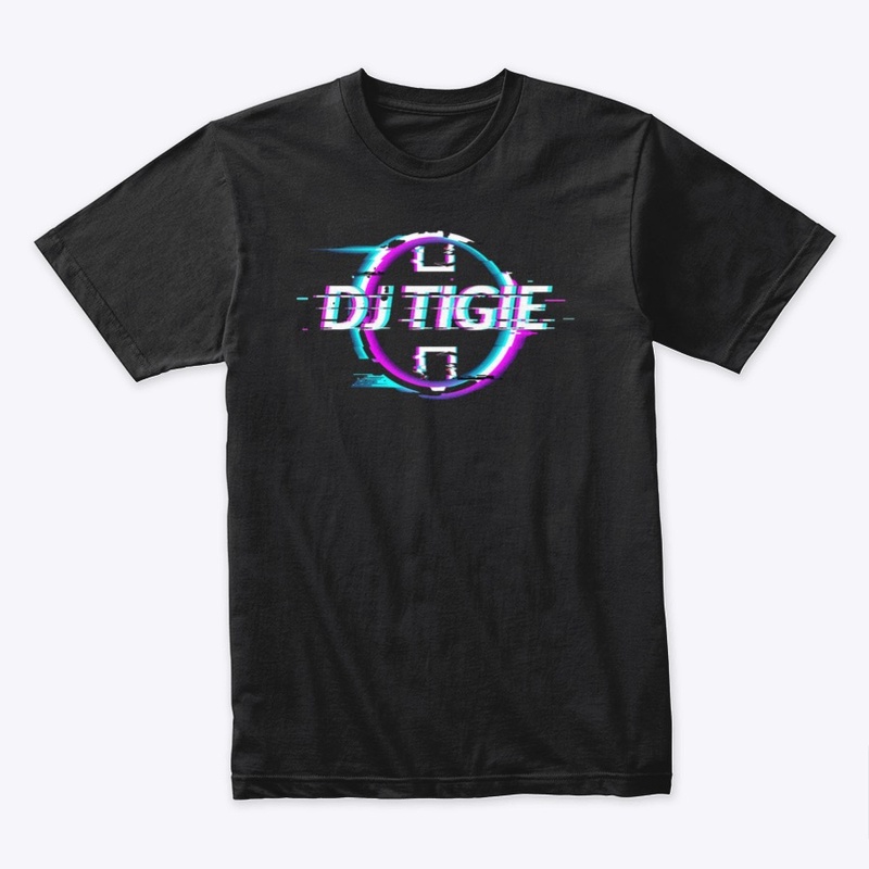 DJ TIGIE GLITCHED LOGO T SHIRT