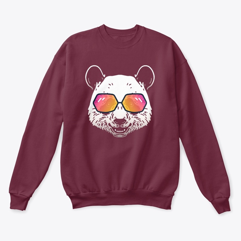 Cute Panda in Sunglasses (Colored+sg02)