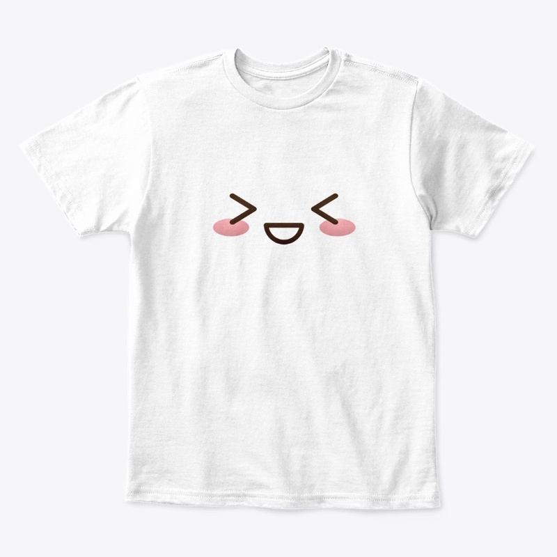 Kawaii japanese anime face design: shy