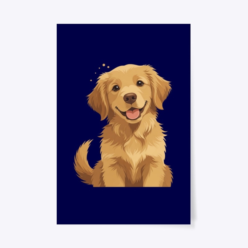 Happy Golden Retriever Puppy