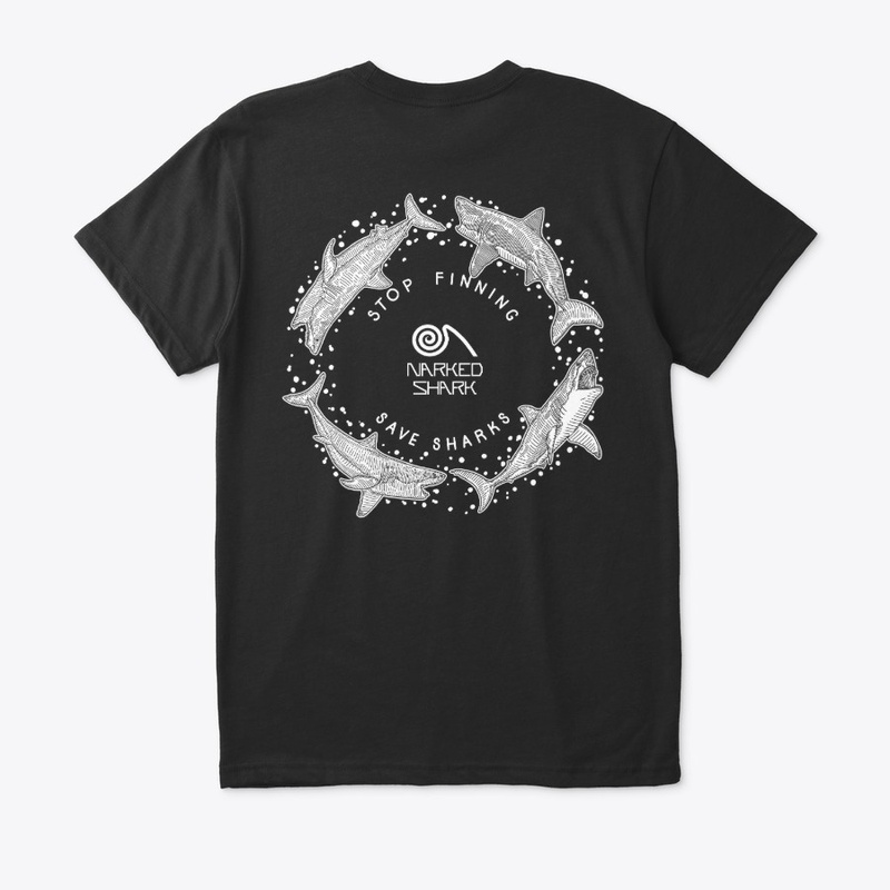 Great White Shark Circle (White)