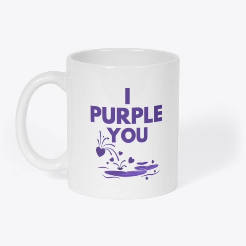 I purple you with heart fountain