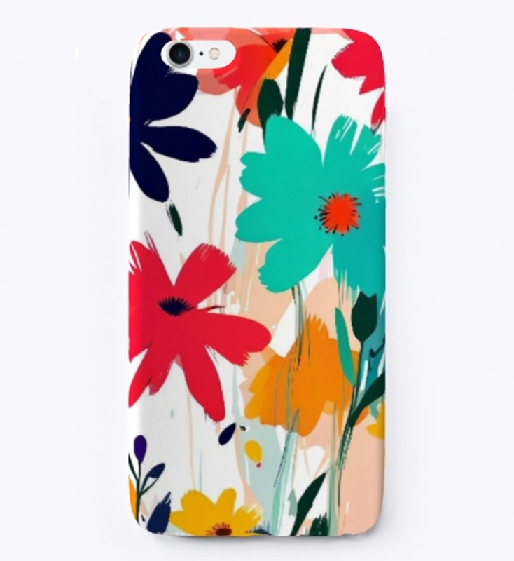 Colorful Vibrant Flowers Pattern Design