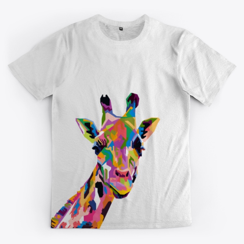 Abstract Giraffe Graphic Tee