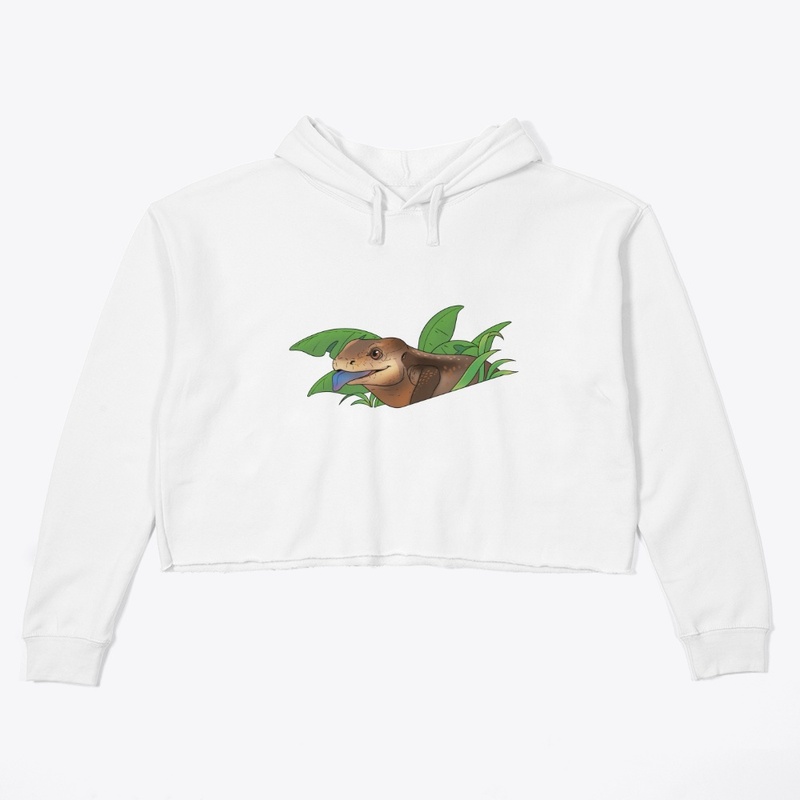 Bella Blue Tongue Skink Crop Hoodie