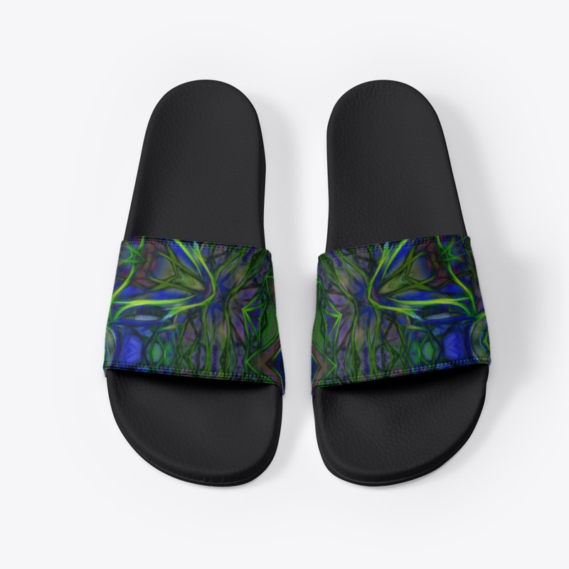 Blue Green Ribbon Kaleidoscope
