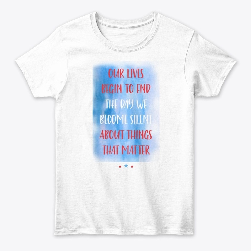 Speak up for the things which matter.