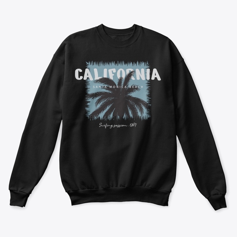 California Santa Beach Premium Sweat-tee