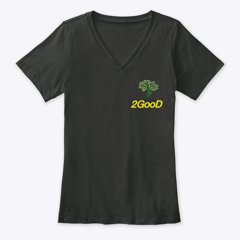 2GooD Logo A Women's Premium V-Neck Tee 