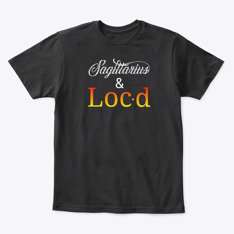 Sagittarius & loc'd zodiac tee shirt