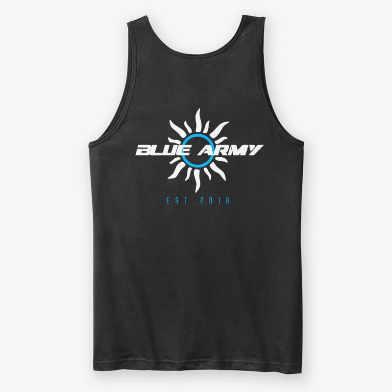 BA TANK TOP - WHITE LOGO WITH BACK PRINT