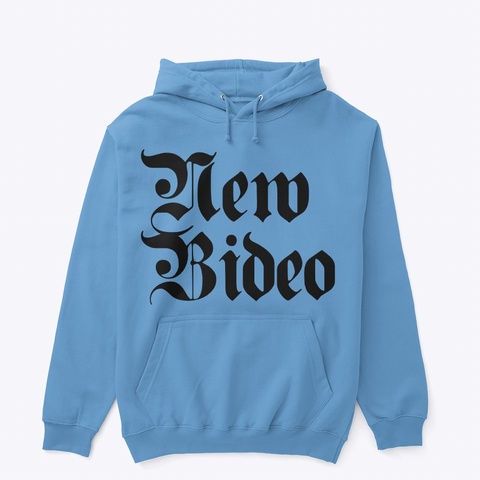 New Bideo Hoodie Carolina Blue T-Shirt Front