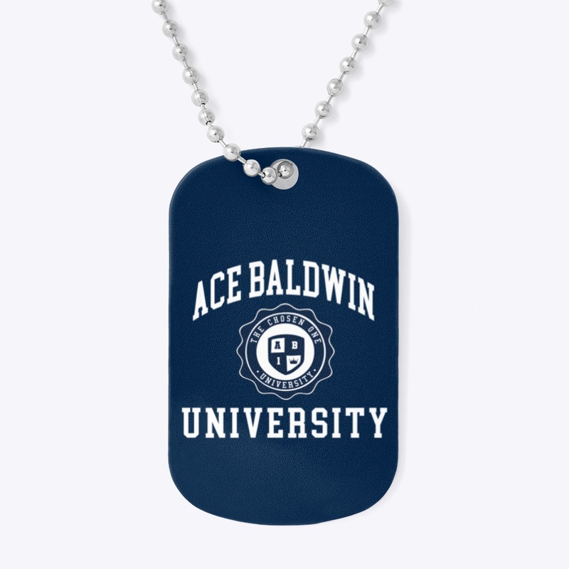 Ace Baldwin University Dog Tag Necklace