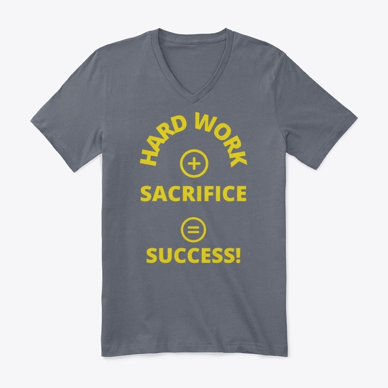 Hard Work + sacrifice =Success(Yellow)