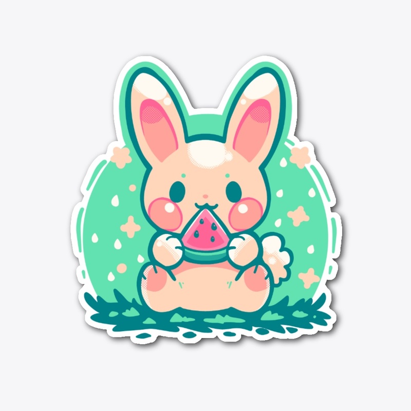 Summer Watermelon Bunny