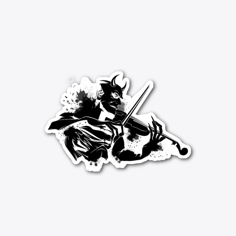 Demon playing violin