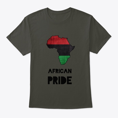 African Pride! Smoke Gray T-Shirt Front