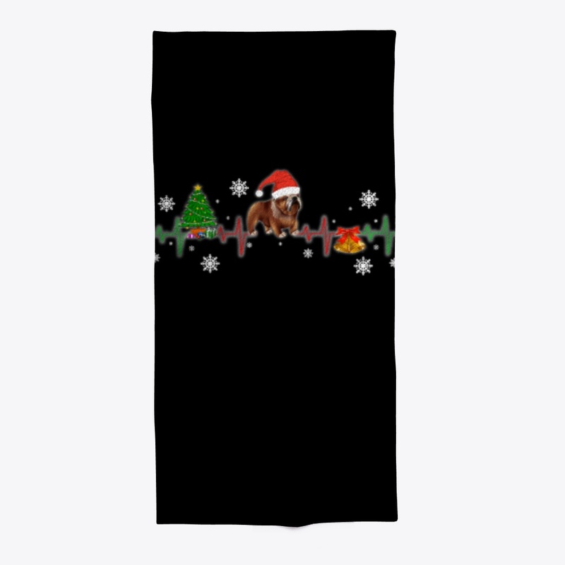 English Bulldog Christmas Heartbeat Gift