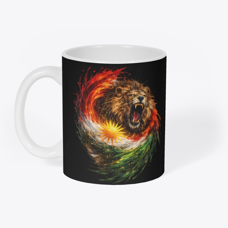 Roar of Kurdistan: Artistic Lion Design