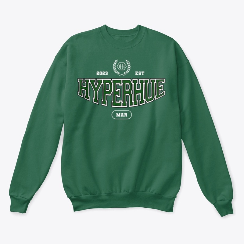 HyperHue Varsity tees green