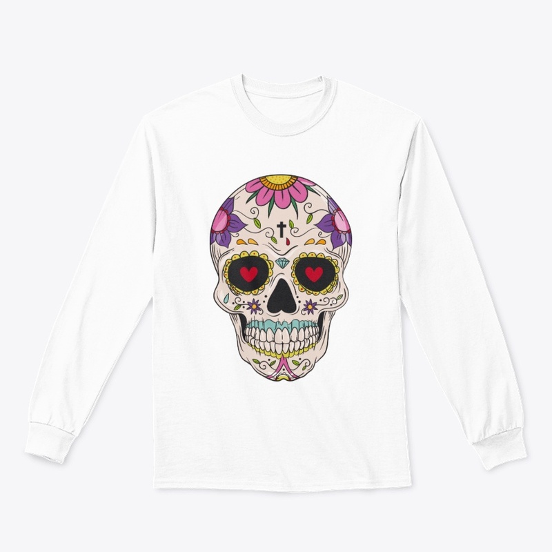 Day of the Dead Floral Sugar Skull Merch