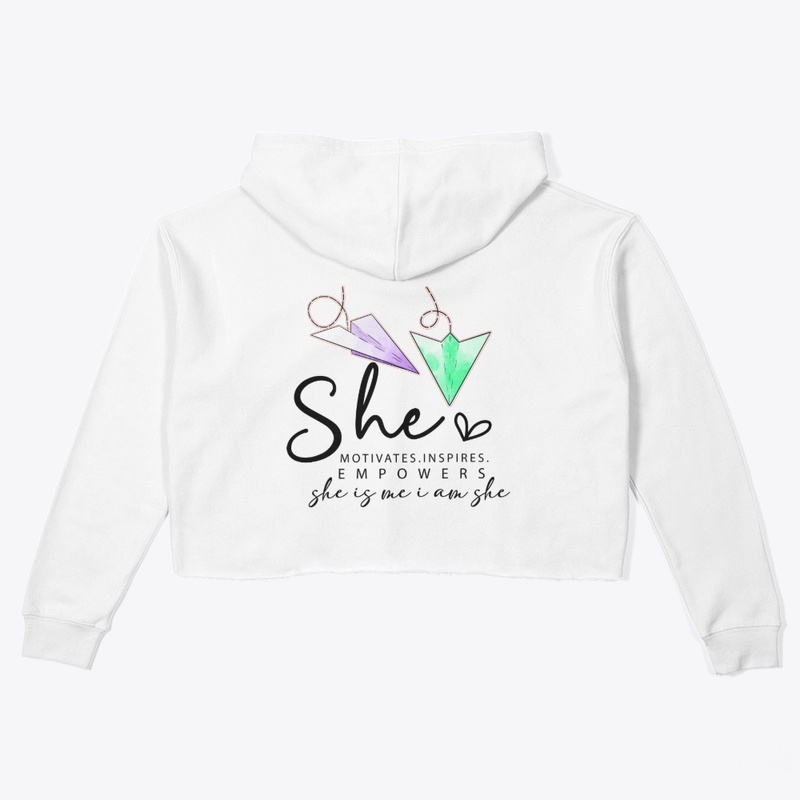  Empowered She Origami Quote Tee