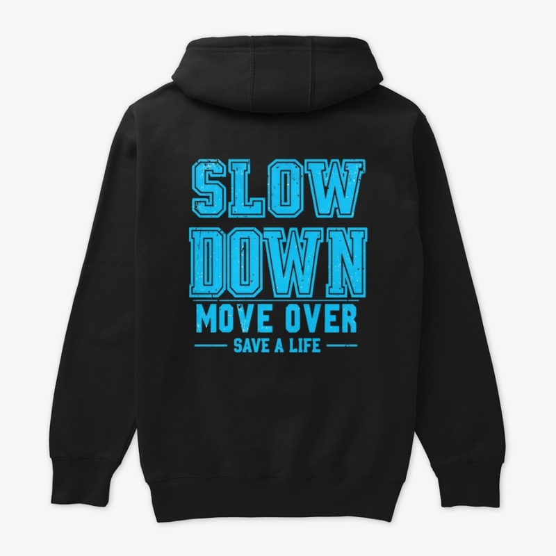 Move Over Safety – Blue Impact Text