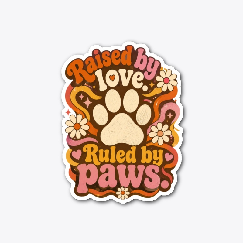 Raised By Love Dog Mom Clothing
