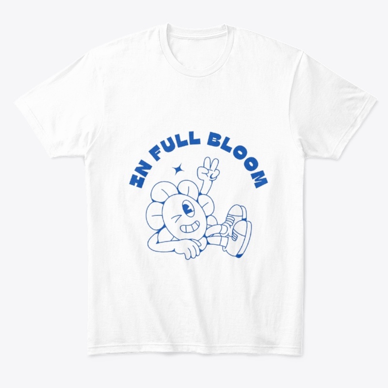 In Full Bloom – Blue Aesthetic Sticker