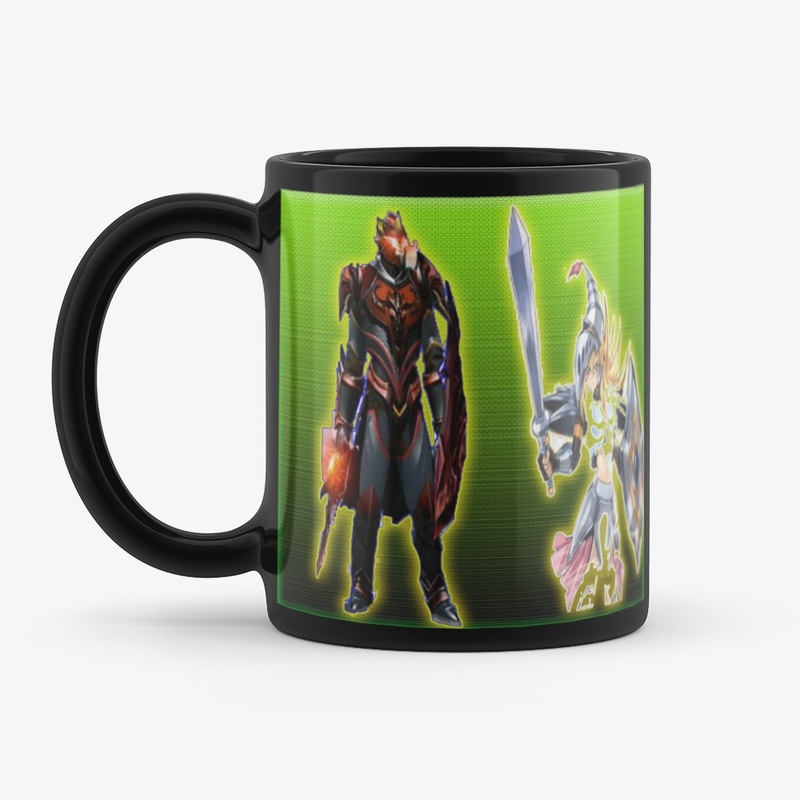 Man and woman fighters drinkware