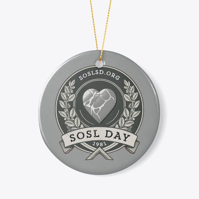 SOSL day V1 chalk and charcoal ornament