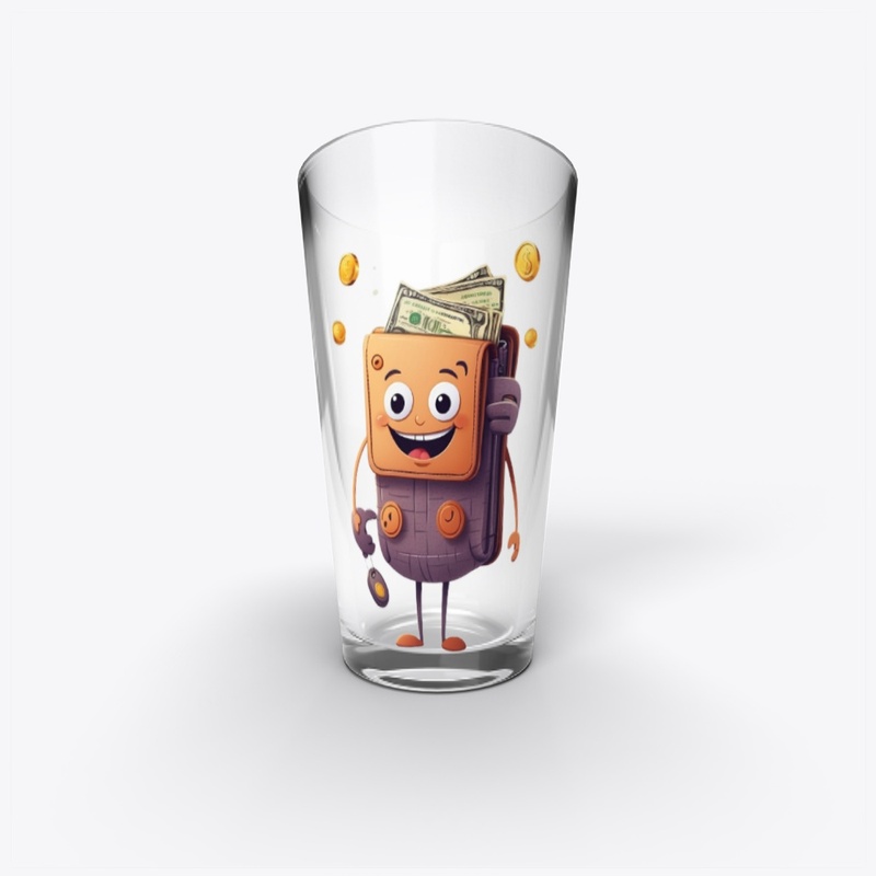 Wallet buddy tee: Money smiles.