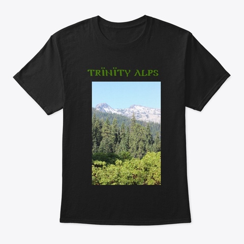Trinity Alps Black T-Shirt Front