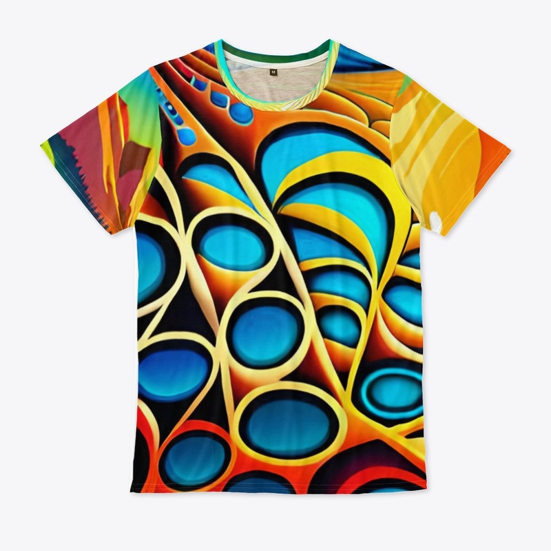 Abstract art all-over print 