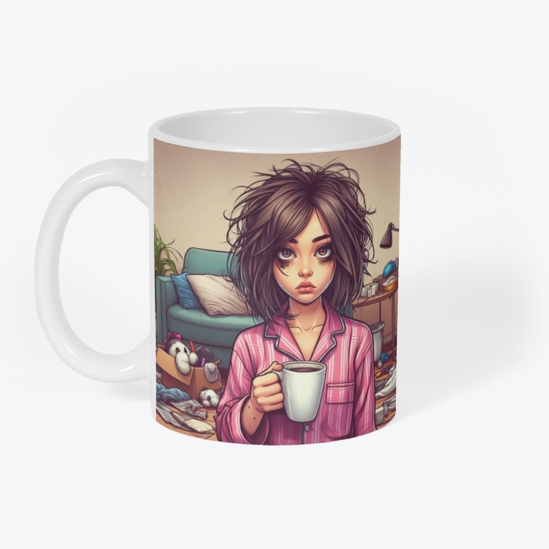 Life happens, coffee helps-Ceramic Mug B