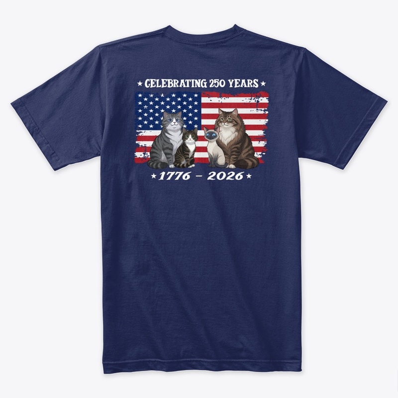 250th US Anniversary Cats - Distressed