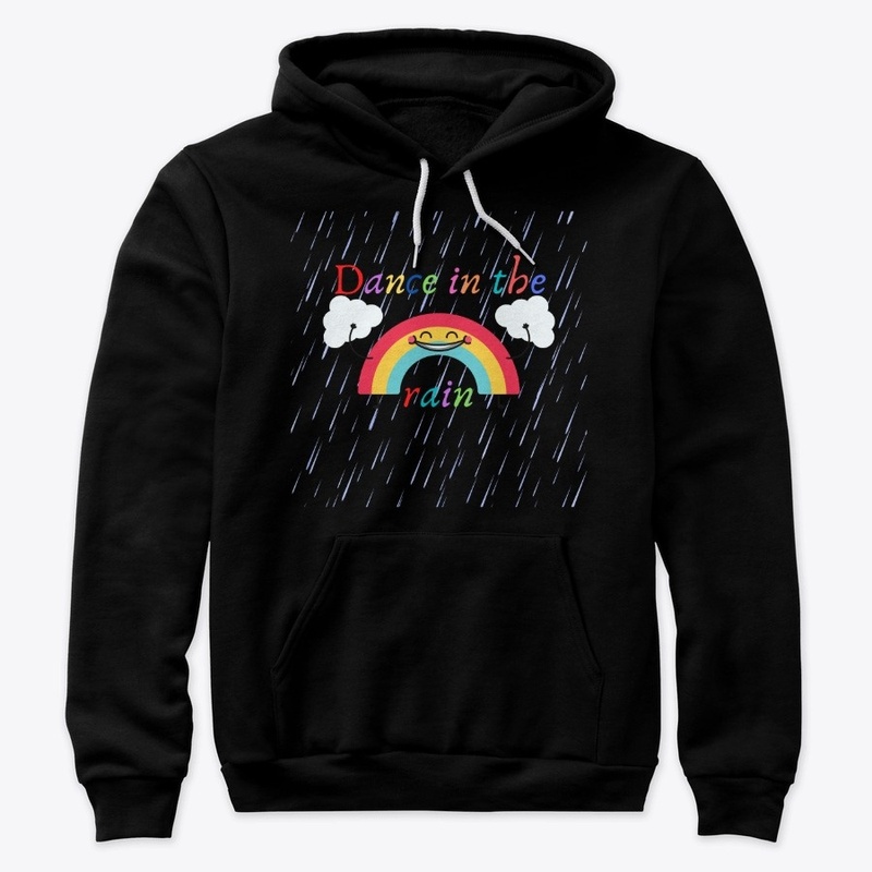 Dance in the rain rainbow design