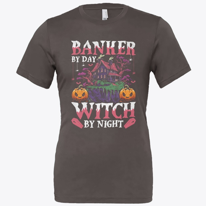 Halloween Banker &amp; Witch T-Shirt