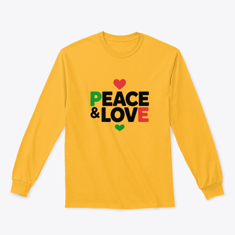 Peace & Love t-shirt design