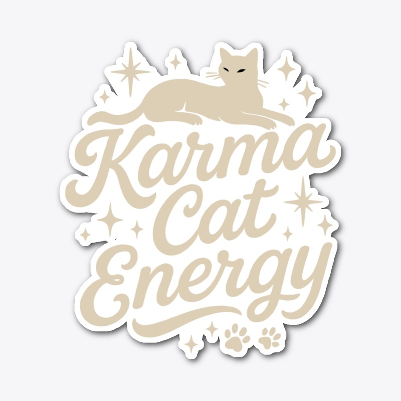 Karma Cute Cat Energy T-shirt