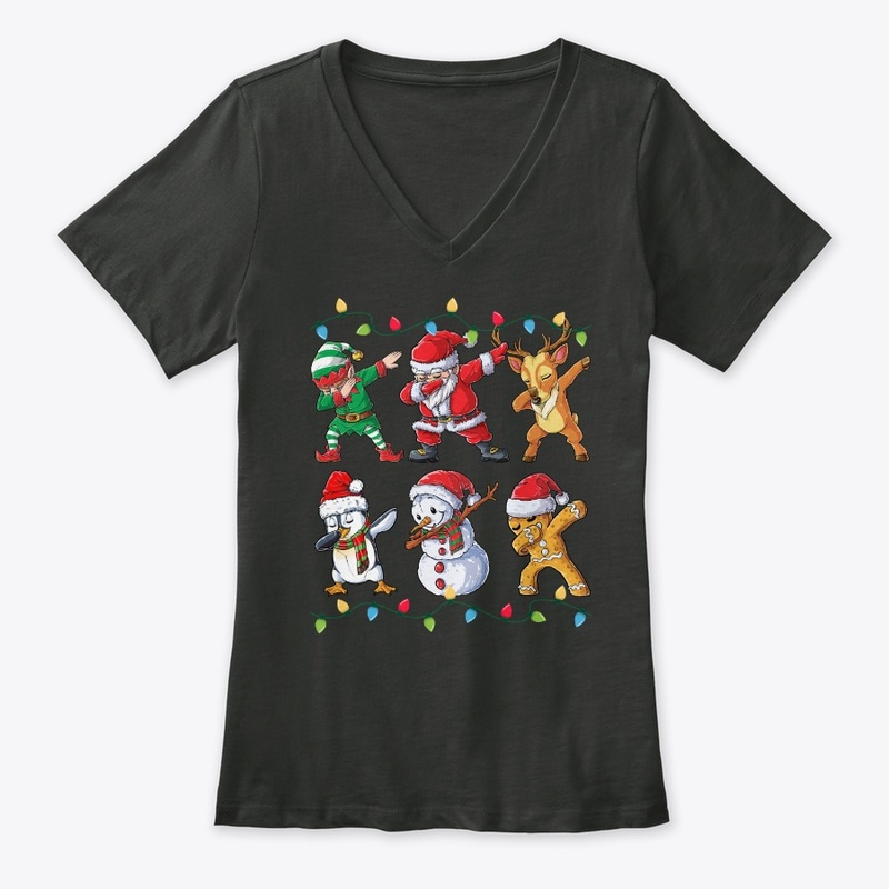 Dabbing Santa Elf Friends Christmas Gift