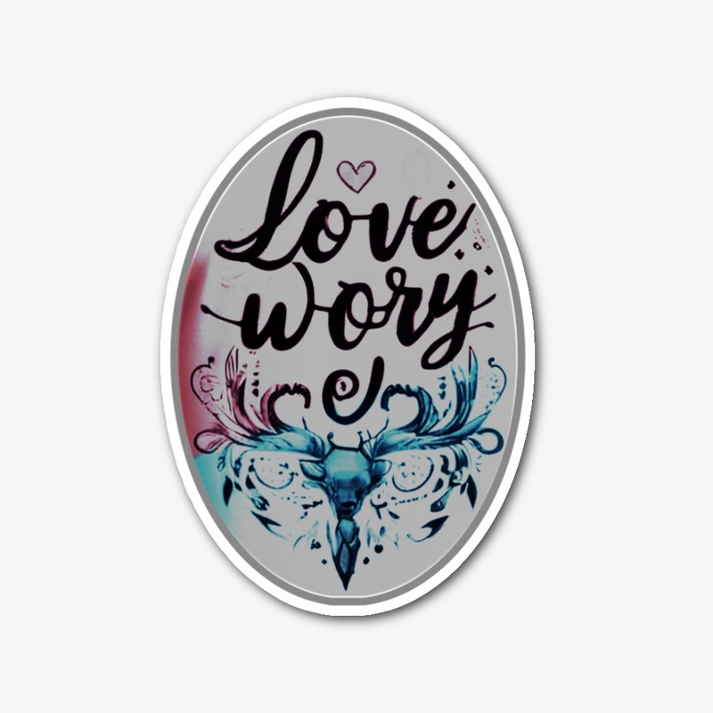 T-shirt Design Love worry 